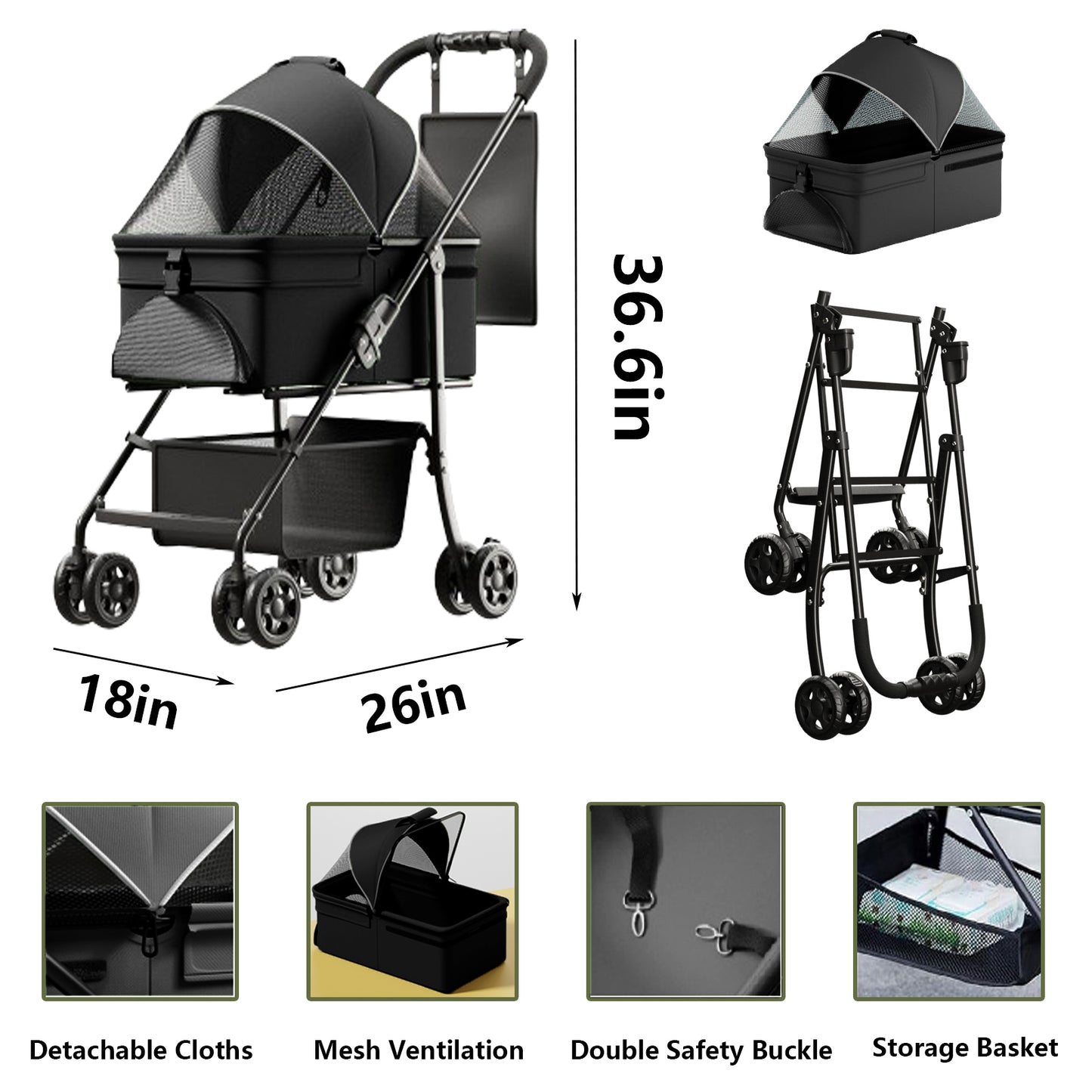 Luxury Pet Stroller