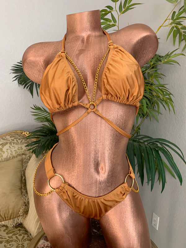 Mustard Sand Chain Brazilian Bottoms