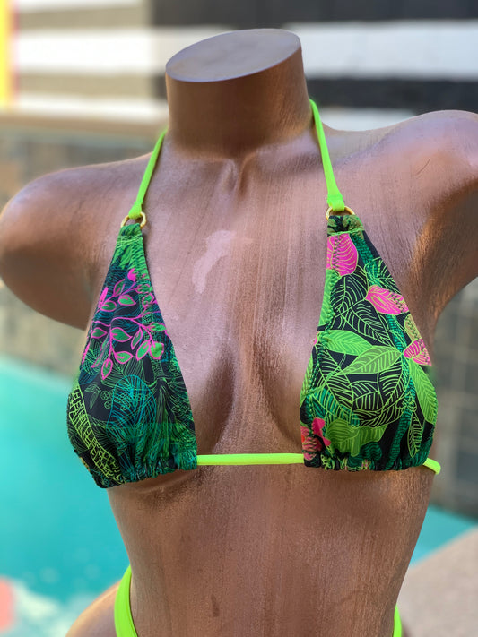 Electric Jungle Micro Bikini Top