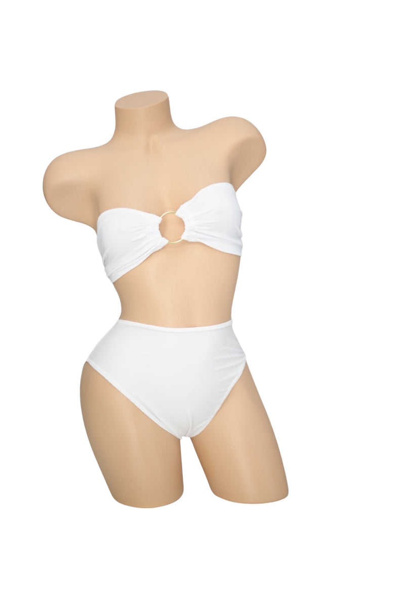 High-Waisted Full Coverage Swimwear Bottoms