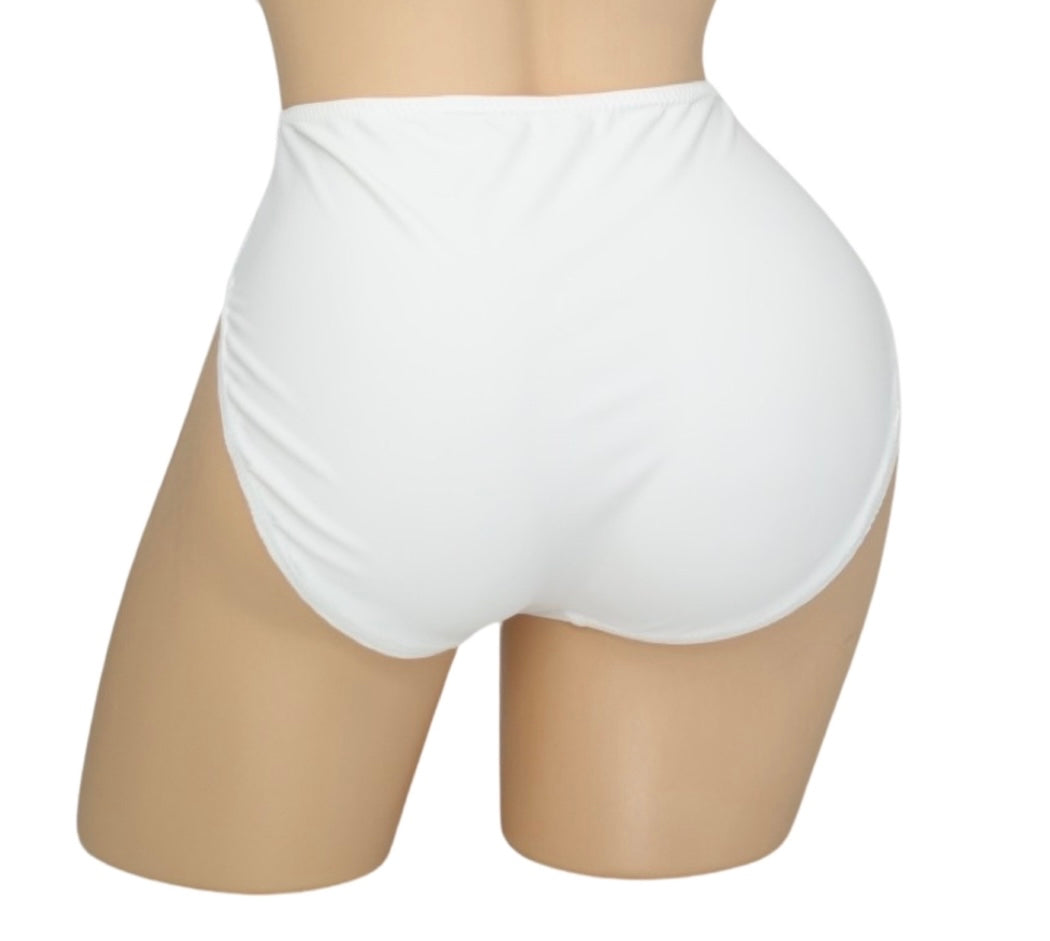 High-Waisted Full Coverage Swimwear Bottoms