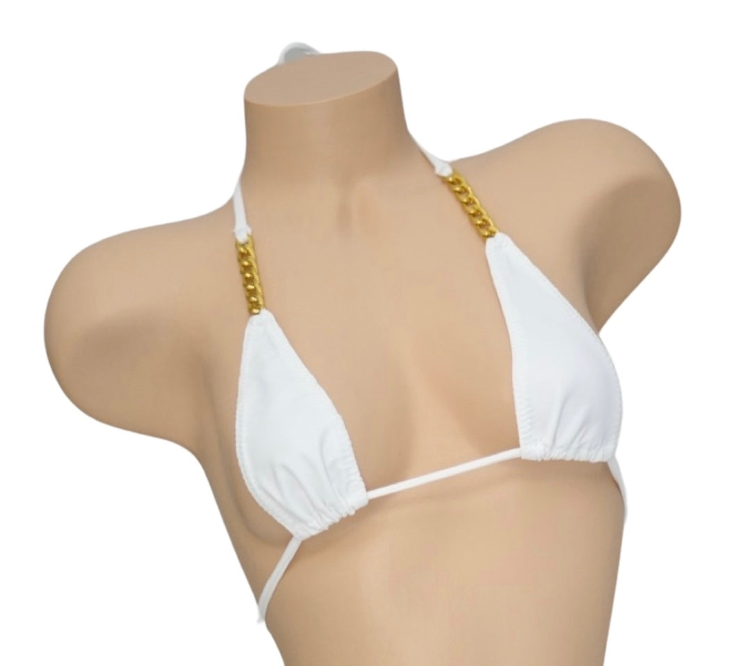 Celestial Elegance by Haus of Prima: Micro Chain Detail Bikini Top