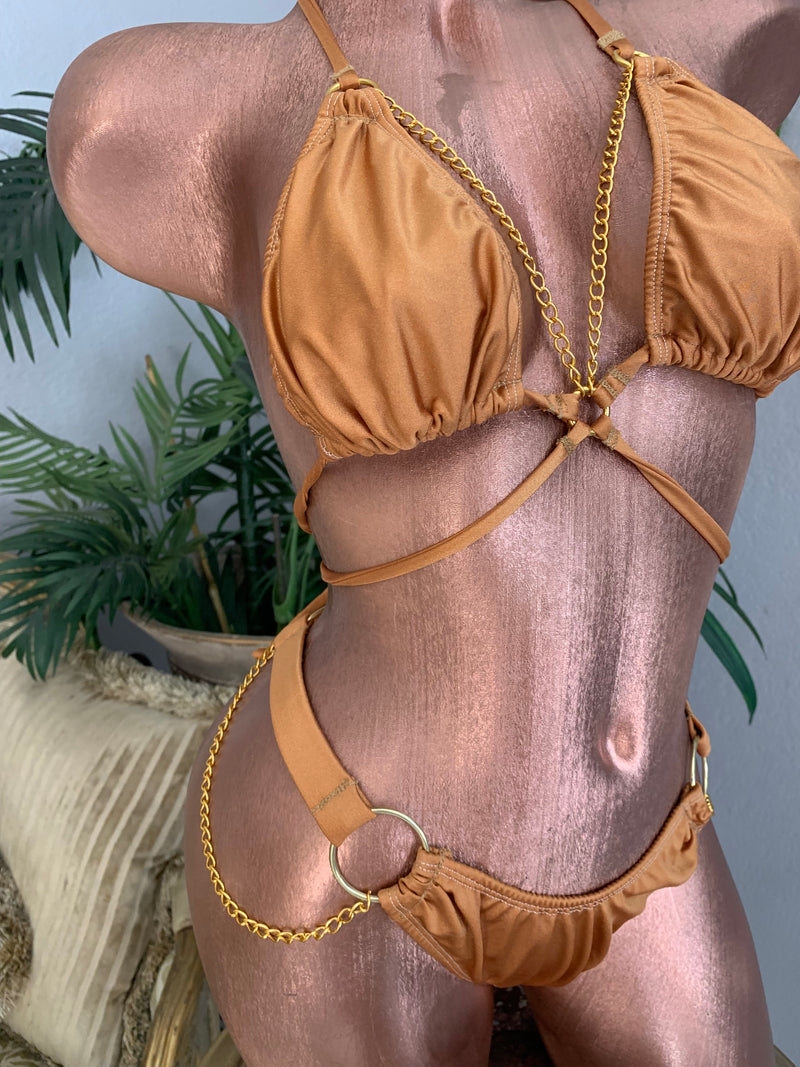 Mustard Sand Chain Brazilian Bottoms