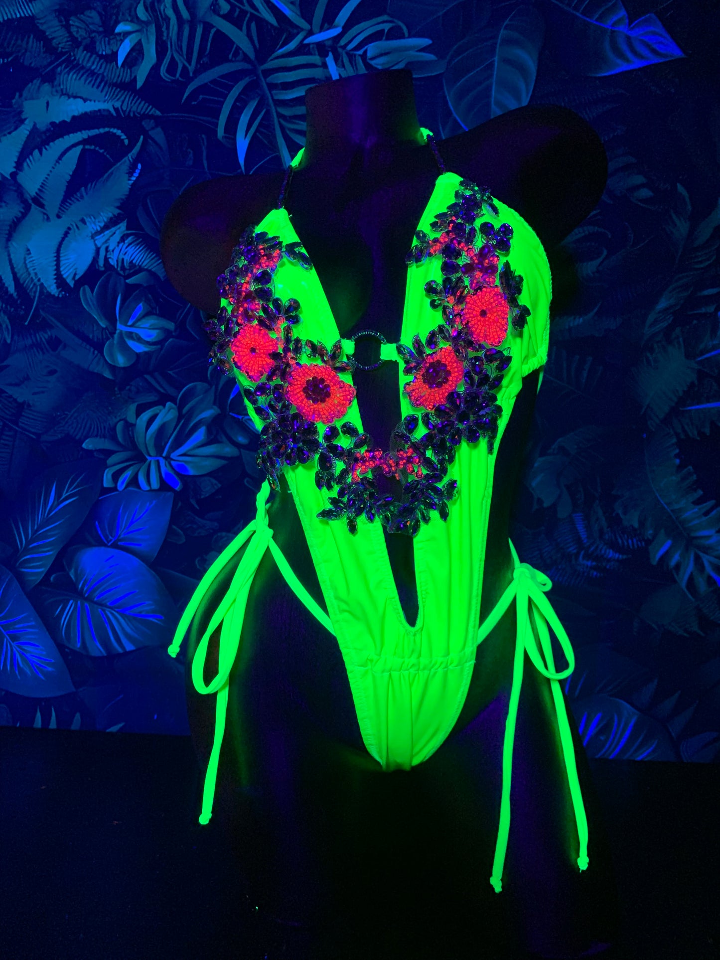Neon Dream Crystal Monokini