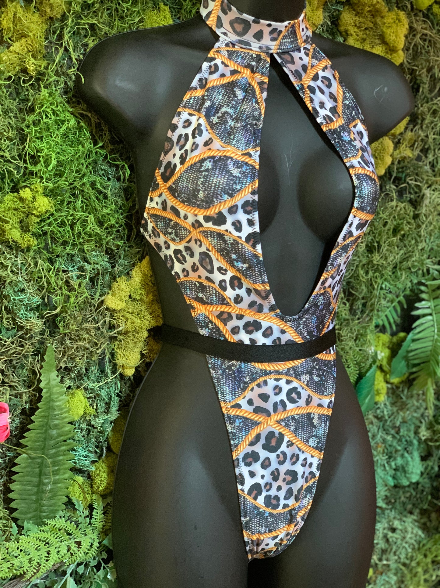 Glam Animal Rope Monokini